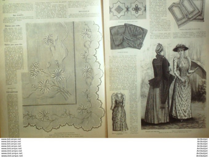 Journal + Patron Mode illustrée  1890 # 14 (with Pattern)