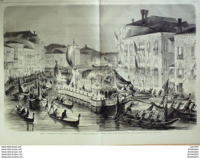 Le Monde illustré 1867 n°573 Le Havre (76) Ethiopie Usa New York Italie Venise Canal Inde Trichenapa