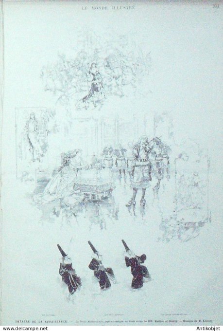 Le Monde illustré 1879 n°1156 Marseille (13) Abbé de l'épée Victor Hugo