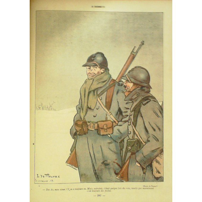 La Baionnette 1917 n°103 (Les As) ORDNER FOURNIER GASTYNE COLOMBIER BOFA