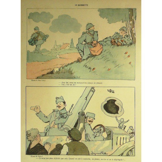 La Baionnette 1917 n°103 (Les As) ORDNER FOURNIER GASTYNE COLOMBIER BOFA