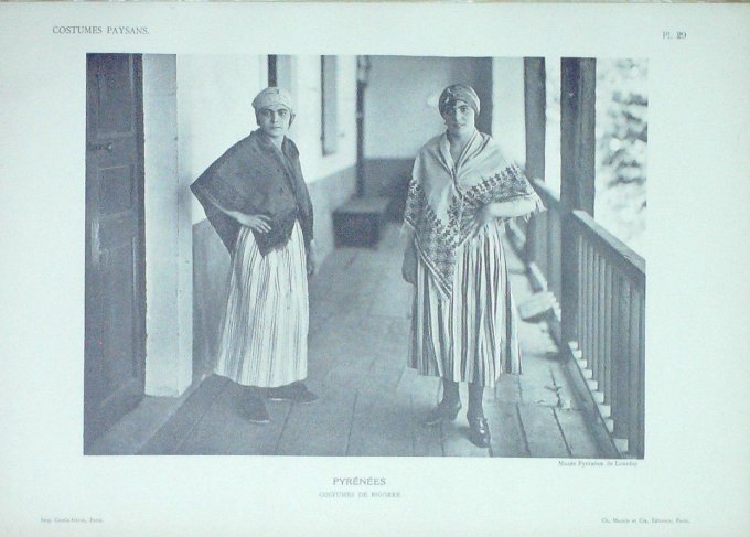 Nouvelle-Aquitaine Pyrenees Bigorre Villageoises 1875