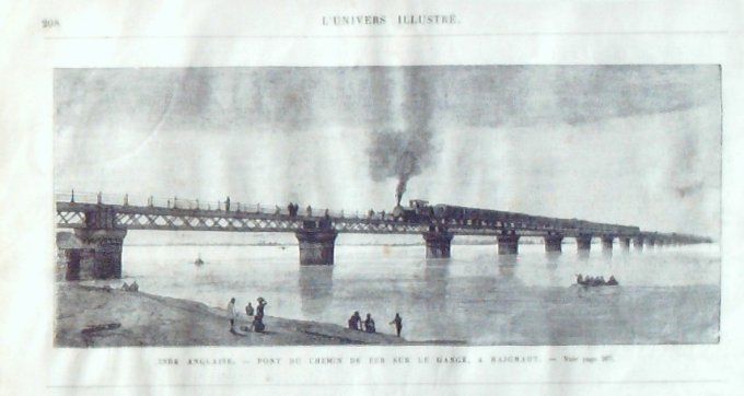 L'Univers illustré 1875 #1044 Japon Yokohama Empereur Mikado Mutsuhito Inde Rajghaut
