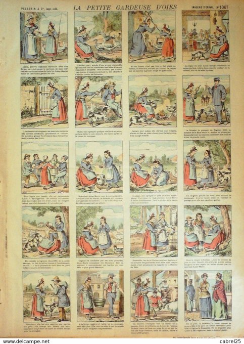 La Petite Gardeuse d'oies  (Pellerin d'epinal)