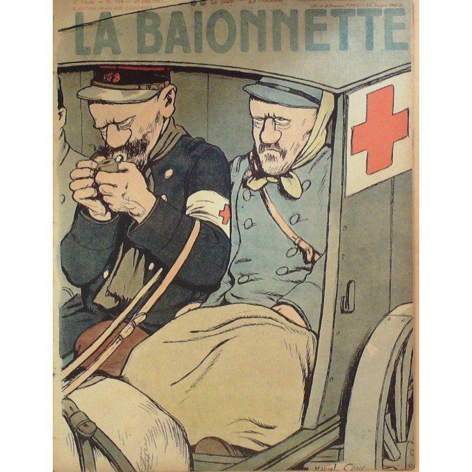 La Baionnette 1917 n°104 (CROIX ROUGE) FABIANO PALLIER GASTYNE LE RALLIC COLOMBIER