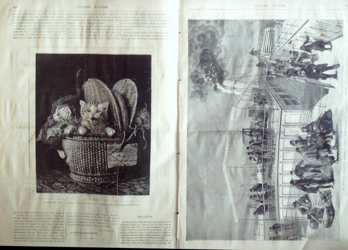 L'Univers illustré 1875 #1051 Arles (13) Chine Kashgar caravansérail Ghana Coumassie Ashantees