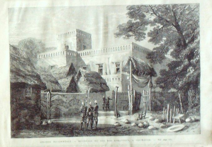 L'Univers illustré 1875 #1051 Arles (13) Chine Kashgar caravansérail Ghana Coumassie Ashantees