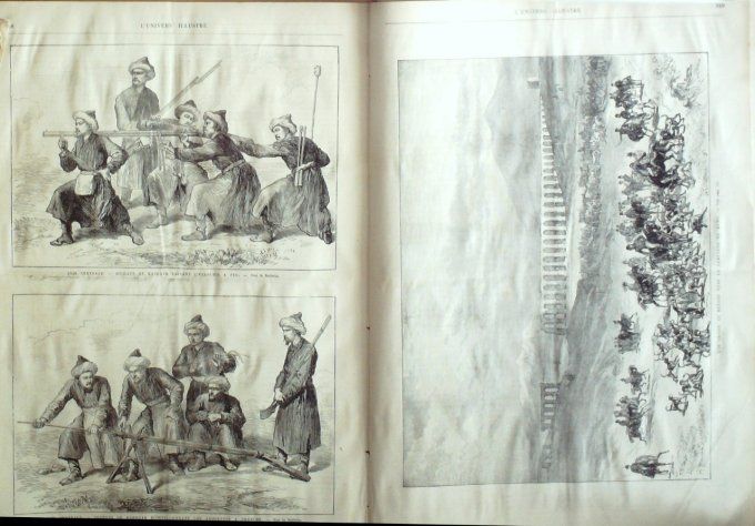 L'Univers illustré 1875 #1053 Joinville-le-Pont (94) Chine Kashgar Rome Outils expedition Pôle Nord