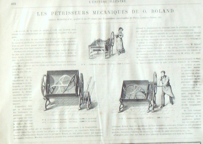 L'Univers illustré 1875 #1053 Joinville-le-Pont (94) Chine Kashgar Rome Outils expedition Pôle Nord