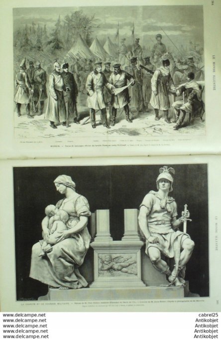 Le Monde illustré 1876 n°1027 Turquie Constantinople Nicolas Nicolaewitch Russie Kichineff Sabbat Na