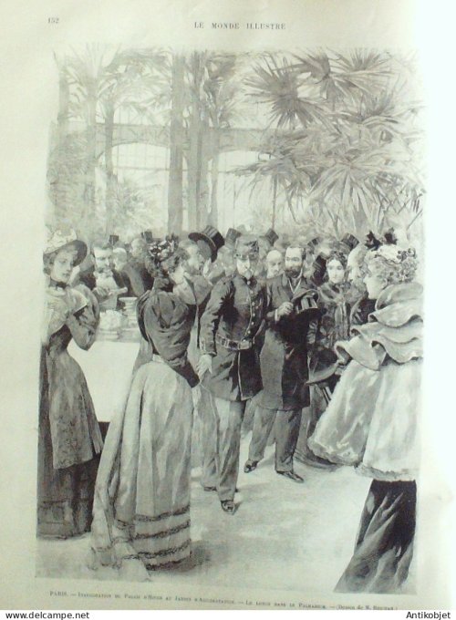 Le Monde illustré 1893 n°1876 Chine Macao jeu Fan-Tan Madagascar Naufrage Aviso