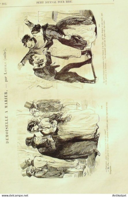 Petit journal pour Rire 1859 # 215 La Foire aux jambons Grevin