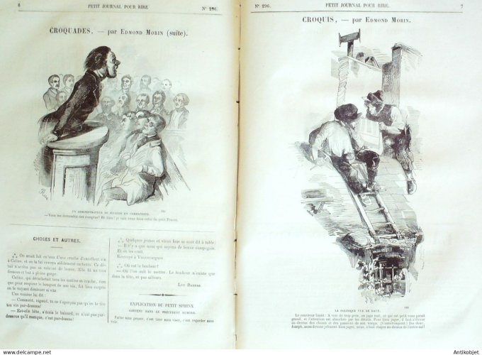 Petit journal pour Rire 1860 # 296 Gare aux Moutards Grevin