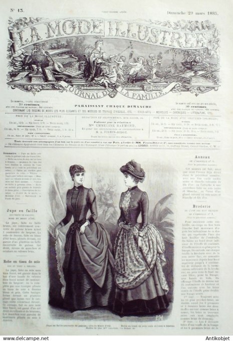 Mode illustree 1885 Lot de 10 journaux