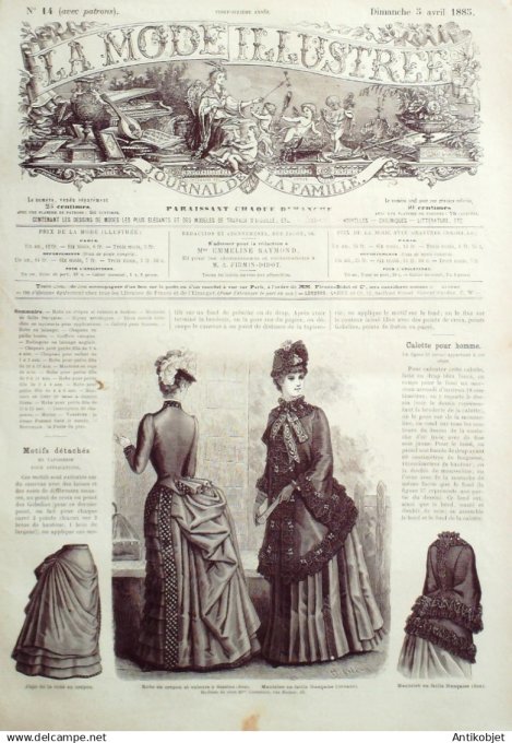 Mode illustree 1885 Lot de 10 journaux