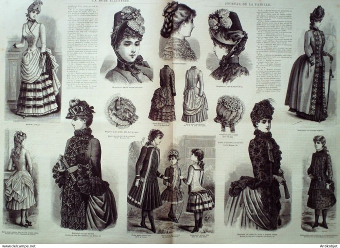Mode illustree 1885 Lot de 10 journaux