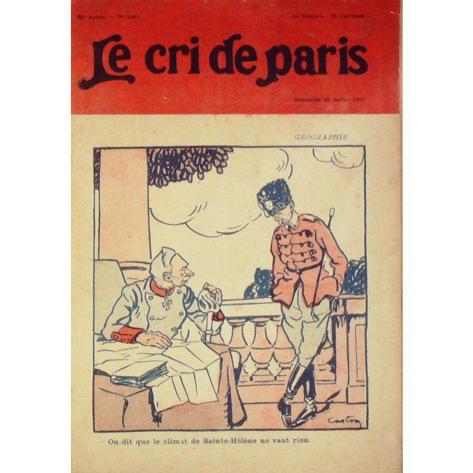 Le Cri de Paris 1917 n° 1061 AJAM L BERARD Ste MENEHOULD WOELLWARTH POURTALES