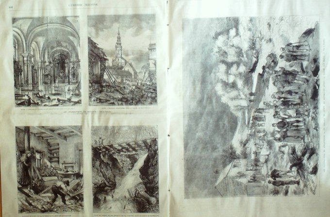 L'Univers illustré 1875 #1062 Zanzibar Madagascar Angleterre Monmouth Hongrie Bude