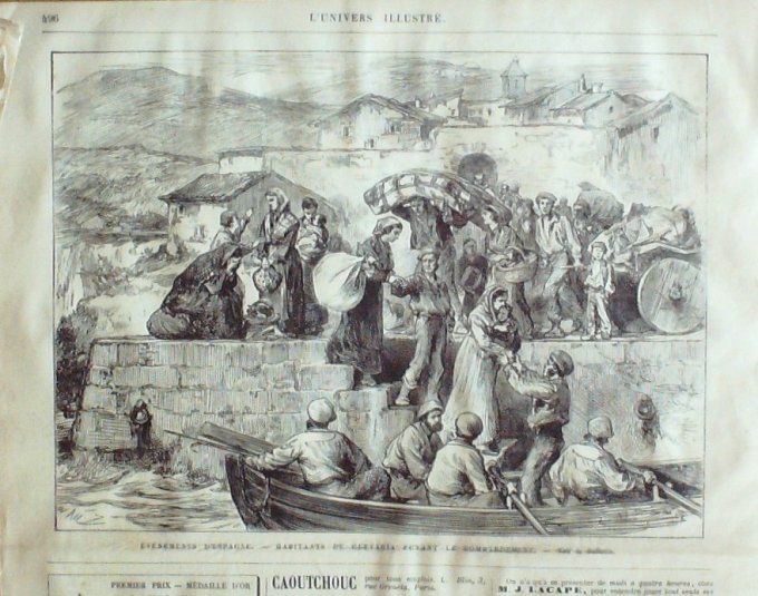 L'Univers illustré 1875 #1062 Zanzibar Madagascar Angleterre Monmouth Hongrie Bude