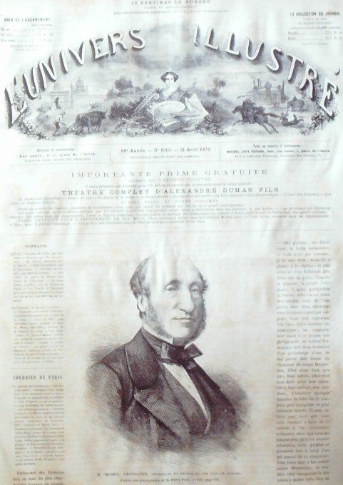 L'Univers illustré 1875 #1065 Irlande Dublin Havre (76) Espagne Villatuerta Grèce Archipel   