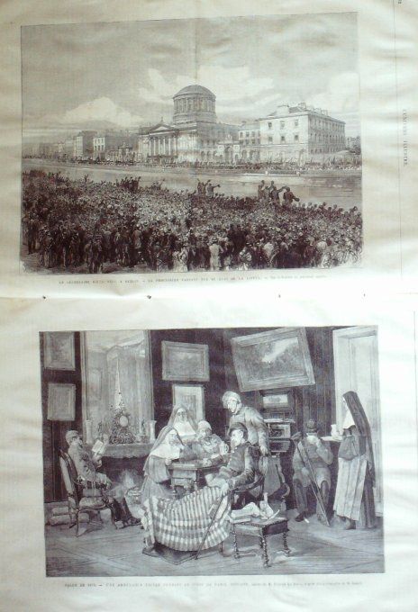 L'Univers illustré 1875 #1065 Irlande Dublin Havre (76) Espagne Villatuerta Grèce Archipel   
