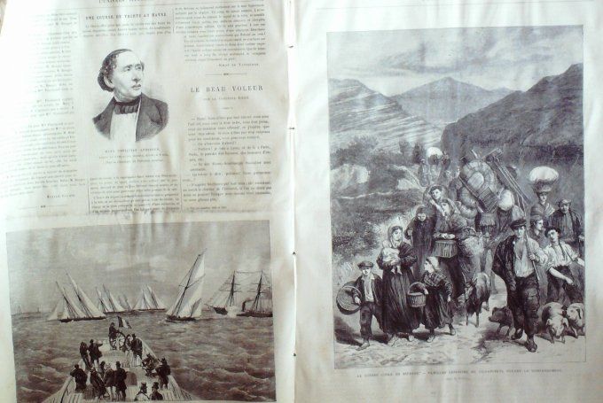 L'Univers illustré 1875 #1065 Irlande Dublin Havre (76) Espagne Villatuerta Grèce Archipel   