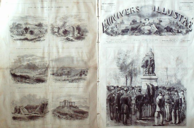 L'Univers illustré 1875 #1065 Irlande Dublin Havre (76) Espagne Villatuerta Grèce Archipel   