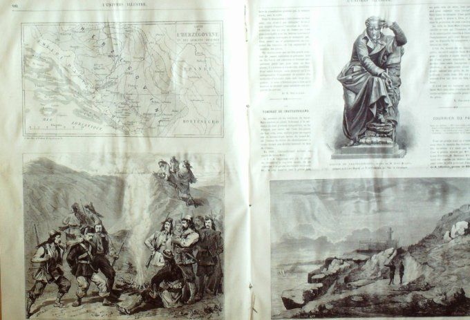 L'Univers illustré 1875 #1068 Michel-Ange St-Germain (78) Herzégovie Mostar Autriche Vienne