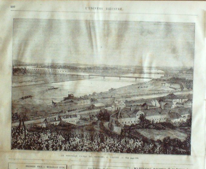 L'Univers illustré 1875 #1068 Michel-Ange St-Germain (78) Herzégovie Mostar Autriche Vienne