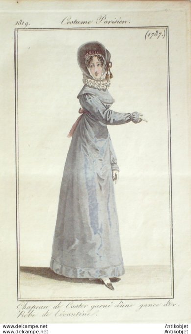 Costume Parisien 1819 # 1787 Robe de Lévantine