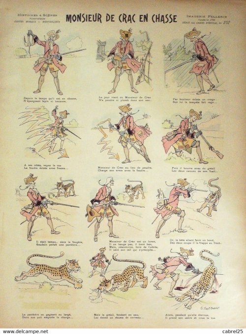 Monsieur  de Crac En Chasse  (Pellerin d'epinal)Tiret Bognet