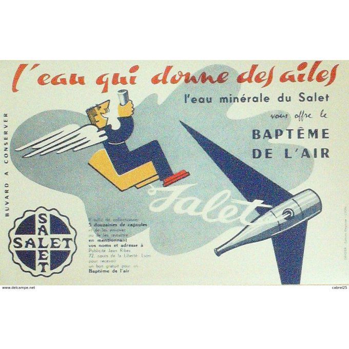 Buvard SALET Eau minérale