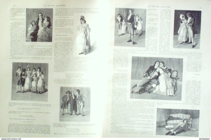 Le Monde illustré 1892 n°1822 St-Pétersbourg Mujick Patagonie Terre de feu