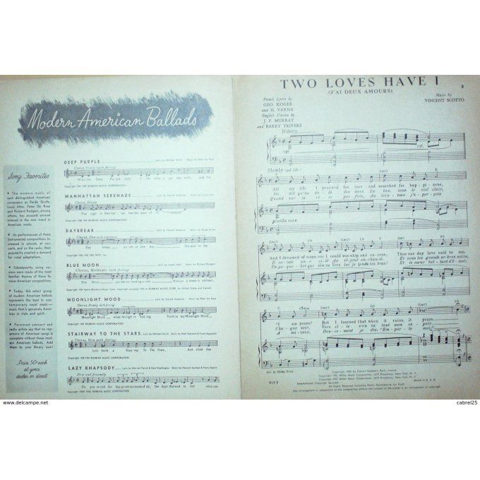 Laine Frankie Two Loves Have I 1931