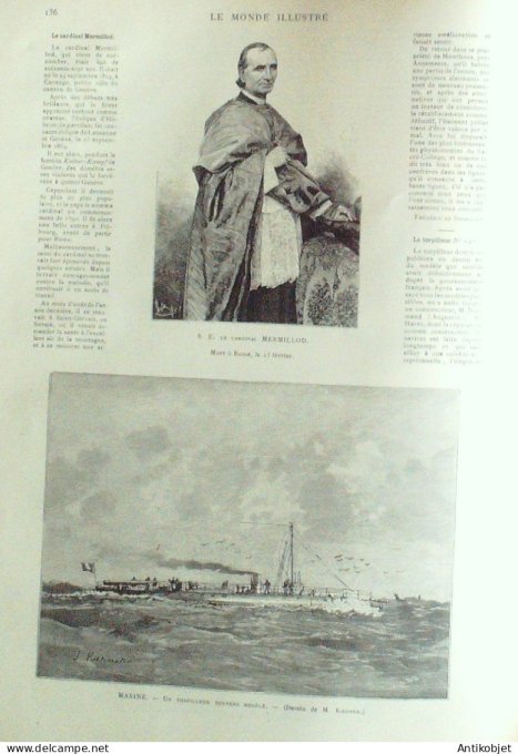 Le Monde illustré 1892 n°1822 St-Pétersbourg Mujick Patagonie Terre de feu