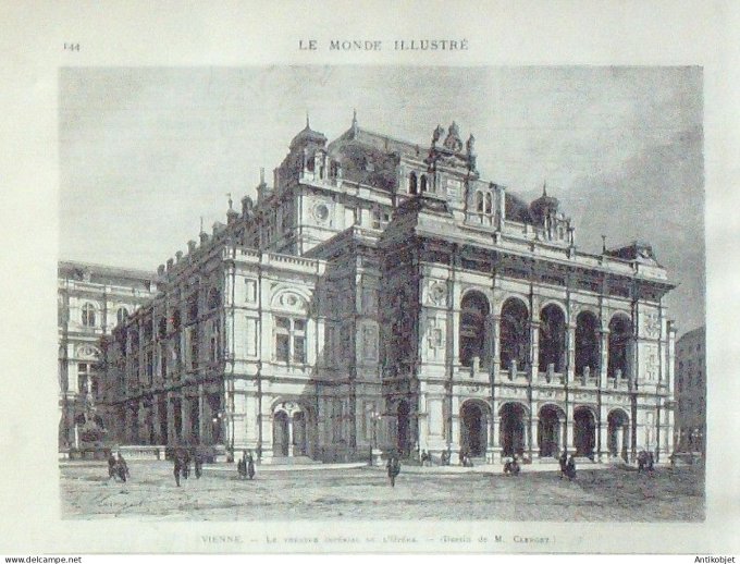 Le Monde illustré 1892 n°1822 St-Pétersbourg Mujick Patagonie Terre de feu