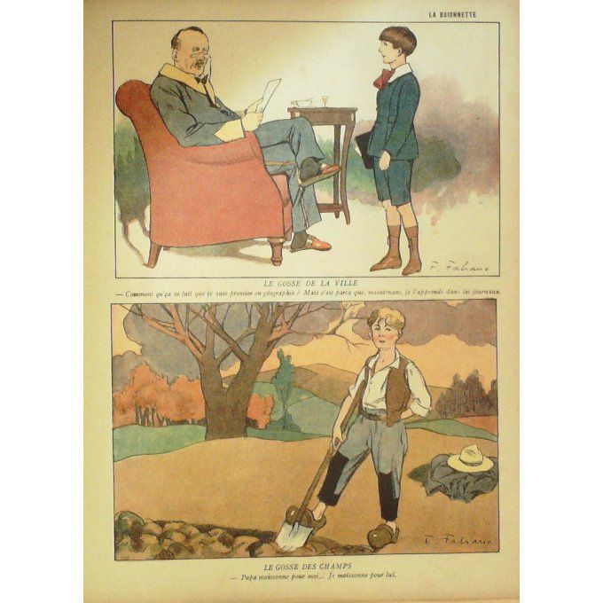 La Baïonnette 1917 n°106 (Enfants de France) FABIANO GASTYNE SCHALLER SESBOUE HAUTOT