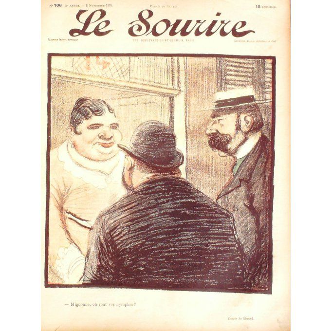 Le Sourire 1901 n°106 HUARD,BERTRAND,VAVASSEUR WEILUC LOURDEY