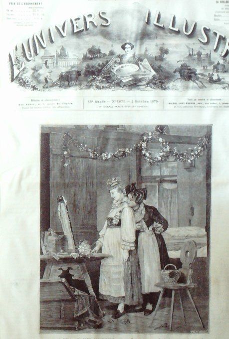L'Univers illustré 1875 #1071 Argenteuil (92) vendanges Herzégovie insurrection  