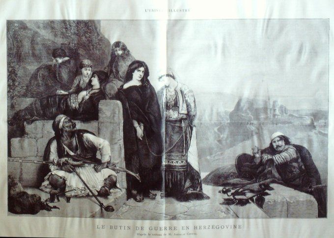 L'Univers illustré 1875 #1071 Argenteuil (92) vendanges Herzégovie insurrection  