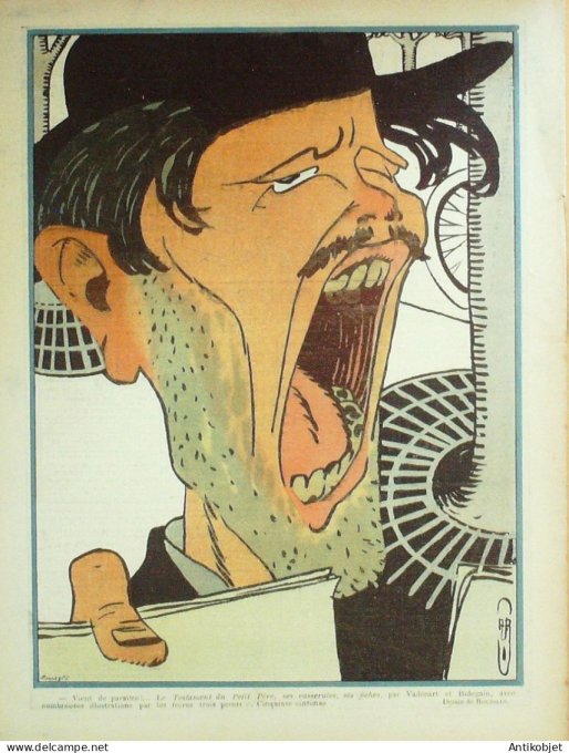 Le Rire 1905-01-28 # 104 Journal humoristique Ed.Originale Demenagement Ministere