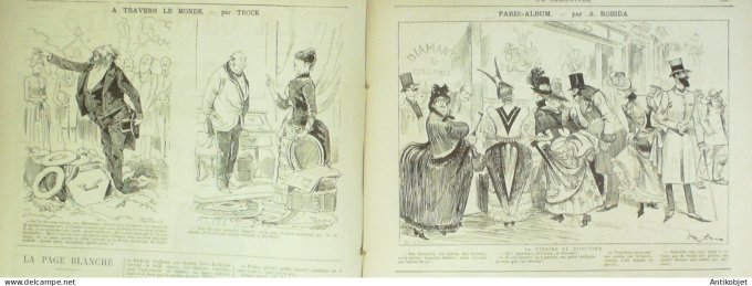 La Caricature 1885 #307 Chasse à courre Job De Freycinet par Luque Pille Trock