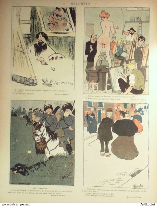 Le Rire 1908-03-21 # 268 Journal humoristique Ed.Originale Medecin des Batignolles