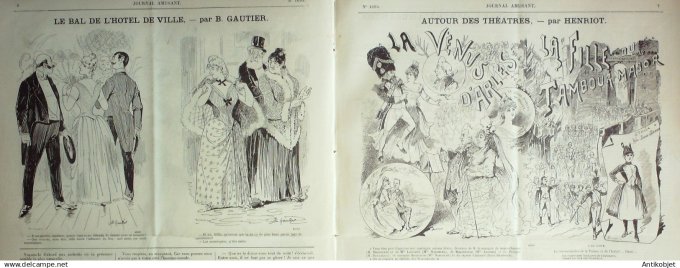 Le Journal Amusant 1889 # 1693 La Venus d'Arles la fille du tambour Major par Henriot