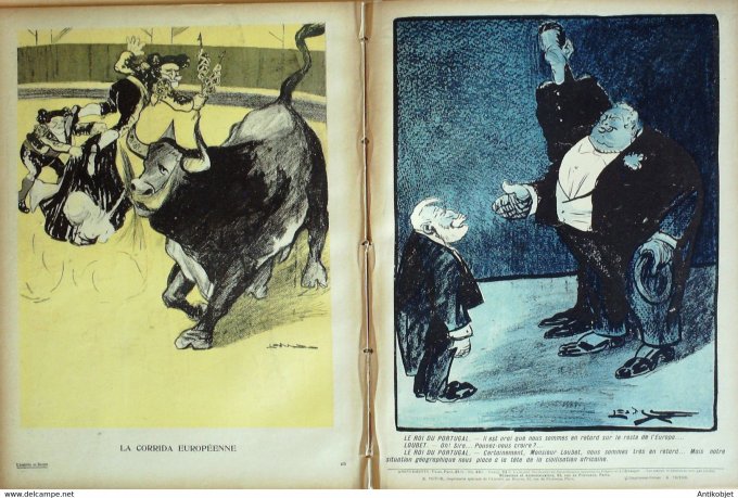 L'Assiette au beurre 1905 # 238 Loubet en Espagne Camara