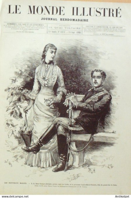 Le Monde illustré 1881 n°1278 Tunisie Sousse Zaghouan Boulogne-sur-mer (62)