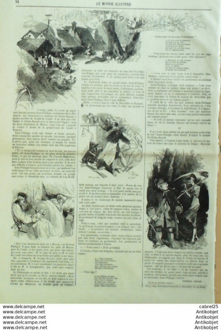 Le Monde illustré 1861 n°195 GAETE Italie Chine PEKIN Rois Mages Etbs DEROSNE Grenelle