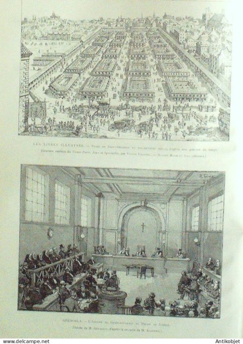 Le Monde illustré 1886 n°1551 Grenoble (38) Chateauvillain Saint Germain (78)