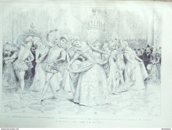 Le Monde illustré 1886 n°1551 Grenoble (38) Chateauvillain Saint Germain (78)