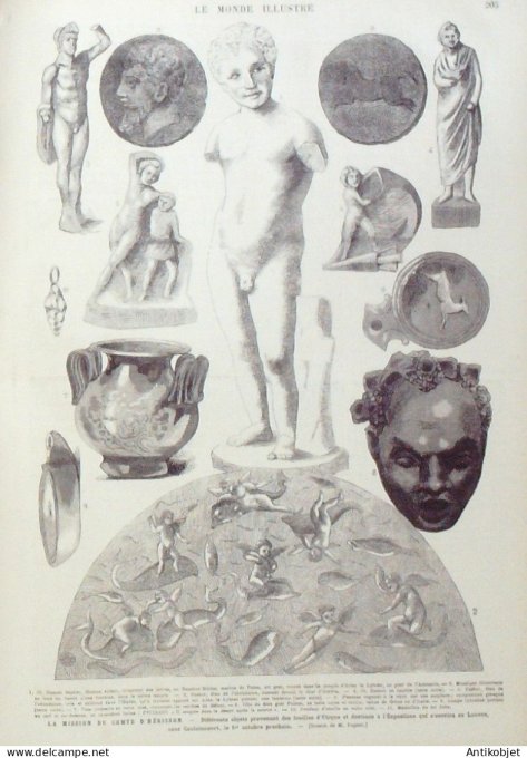 Le Monde illustré 1881 n°1278 Tunisie Sousse Zaghouan Boulogne-sur-mer (62)